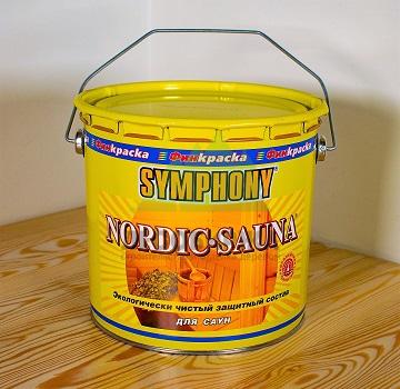 Защитный состав для саун  «Nordic Sauna» SYMPHONY на акрилатной основе